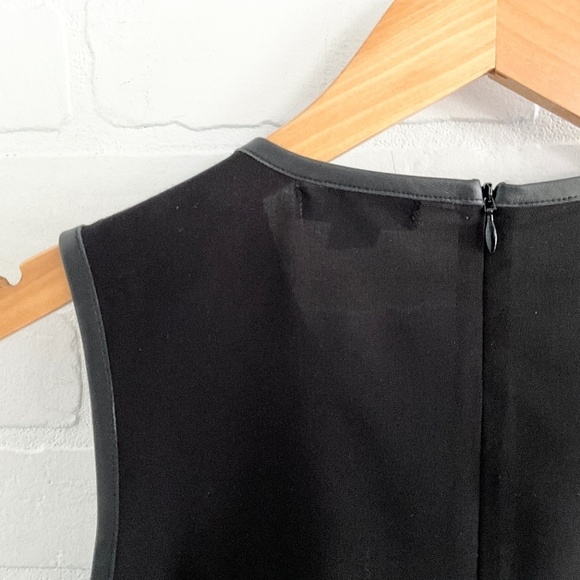 RUDSAK Leather Fringe Micro Dress Moto Biker Black Statement Sz M - Picture 9 of 16